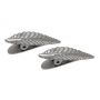 Mini Metall Clips: Blatt - 2er Set, Farbauswahl (25c5): Silver