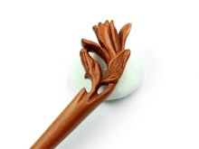 Haarstab Holz Pfirsichholz Magnolie Haarstab Holz Pfirsichholz Magnolie